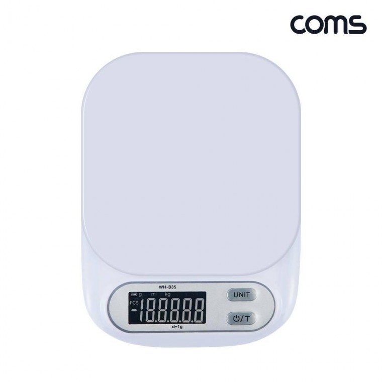 디지털 주방 저울 영점기능 White, 상세페이지 참조 23,300원