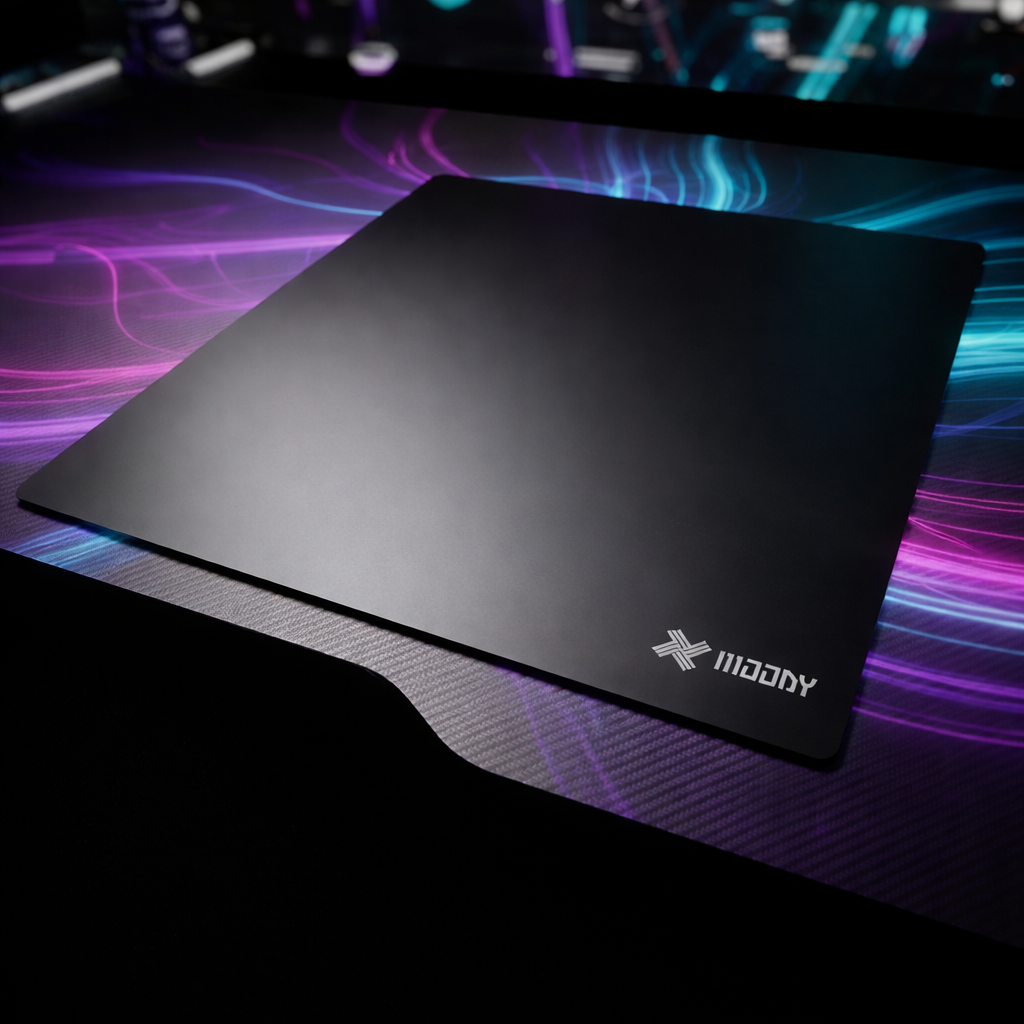 Moody 게이밍 유리패드 유리마우스패드 450 x 400 mm, 1개, 블랙 34,900원