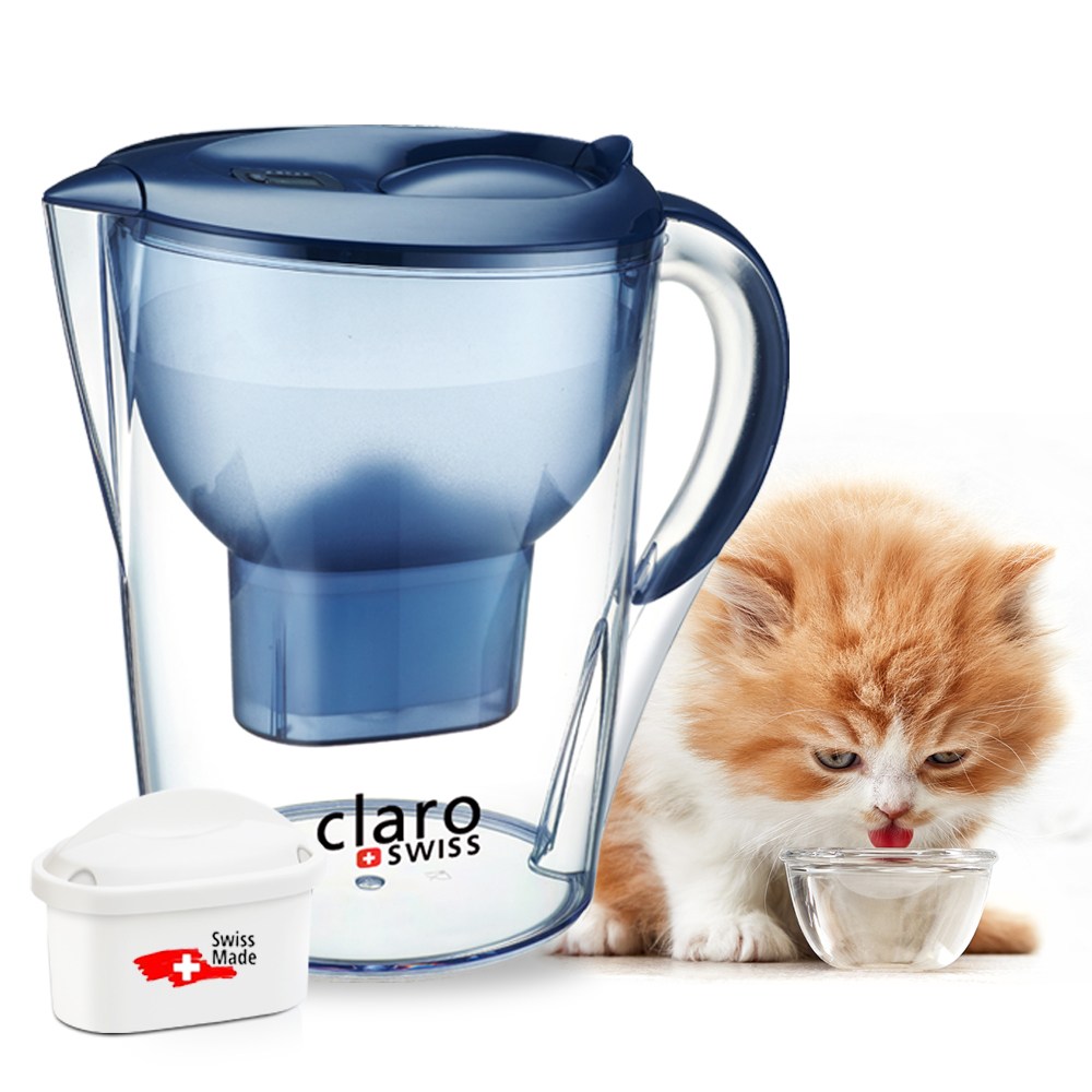 클라로스위스 고양이 필터 정수기 3.5L, 블루, 1개, 반려묘정수기 70,000원