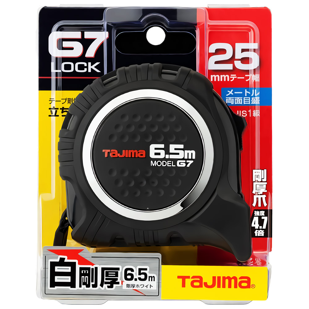 타지마 줄자 고아츠 G7락 G7-L25-65 줄자 6.5m 폭 25mm 자동 스트롱 32,800원