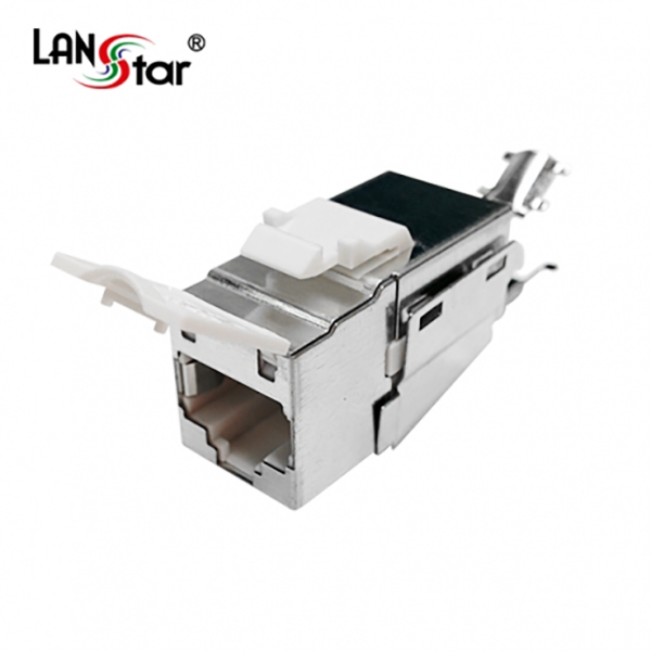 LANstar CAT.6A/7 FTP 랜커넥터 메탈잭/LS-GKTVM-F1MT/기가비트 10Gbps/Tooless형/UL인증/8P8C/벽면 플레이트와 아울렛 공박스등에 결합하여 사 4,700원