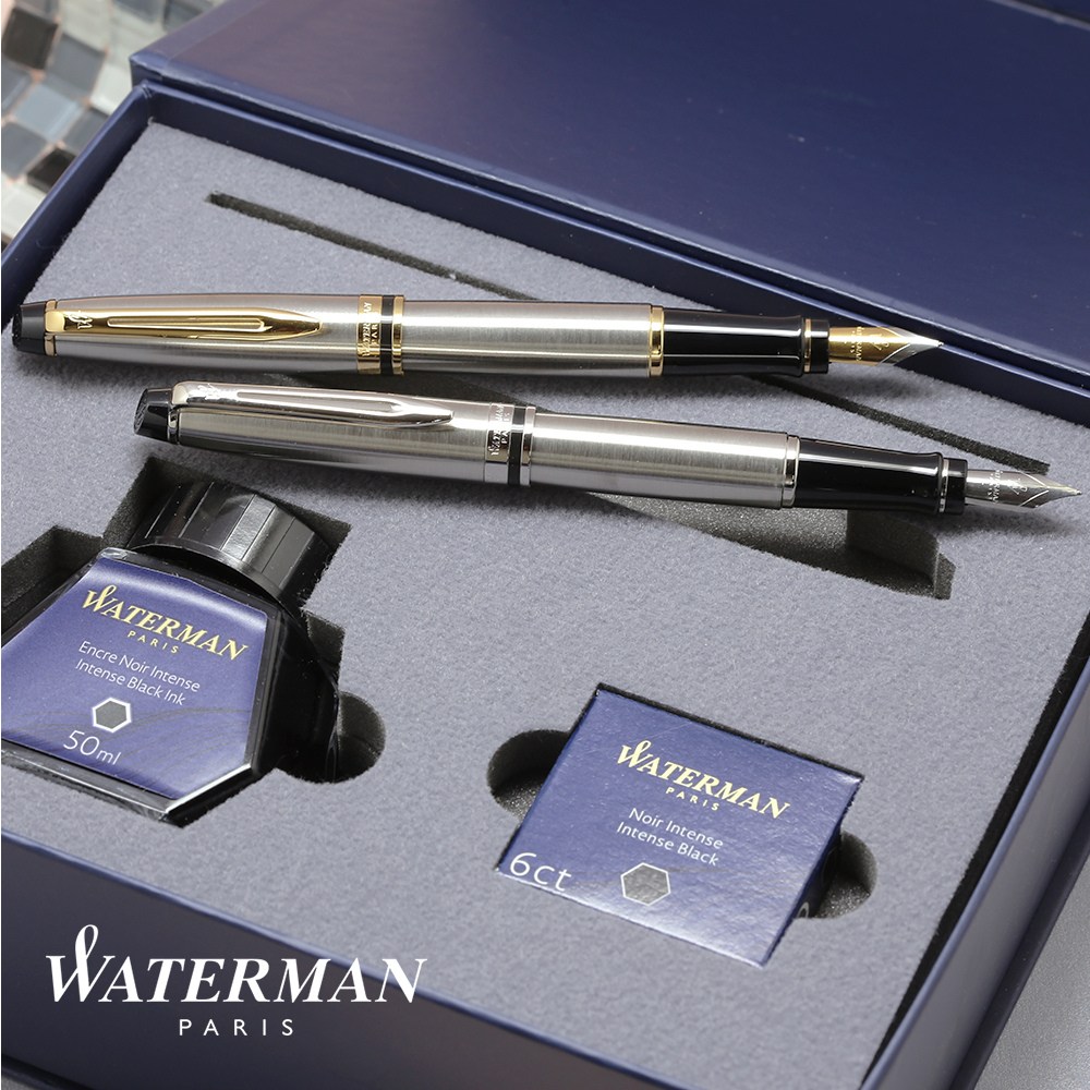 워터맨 [무료각인+선물포장]엑스퍼트3 스텐 만년필 세트(병잉크+잉크카트리지) 266,250원