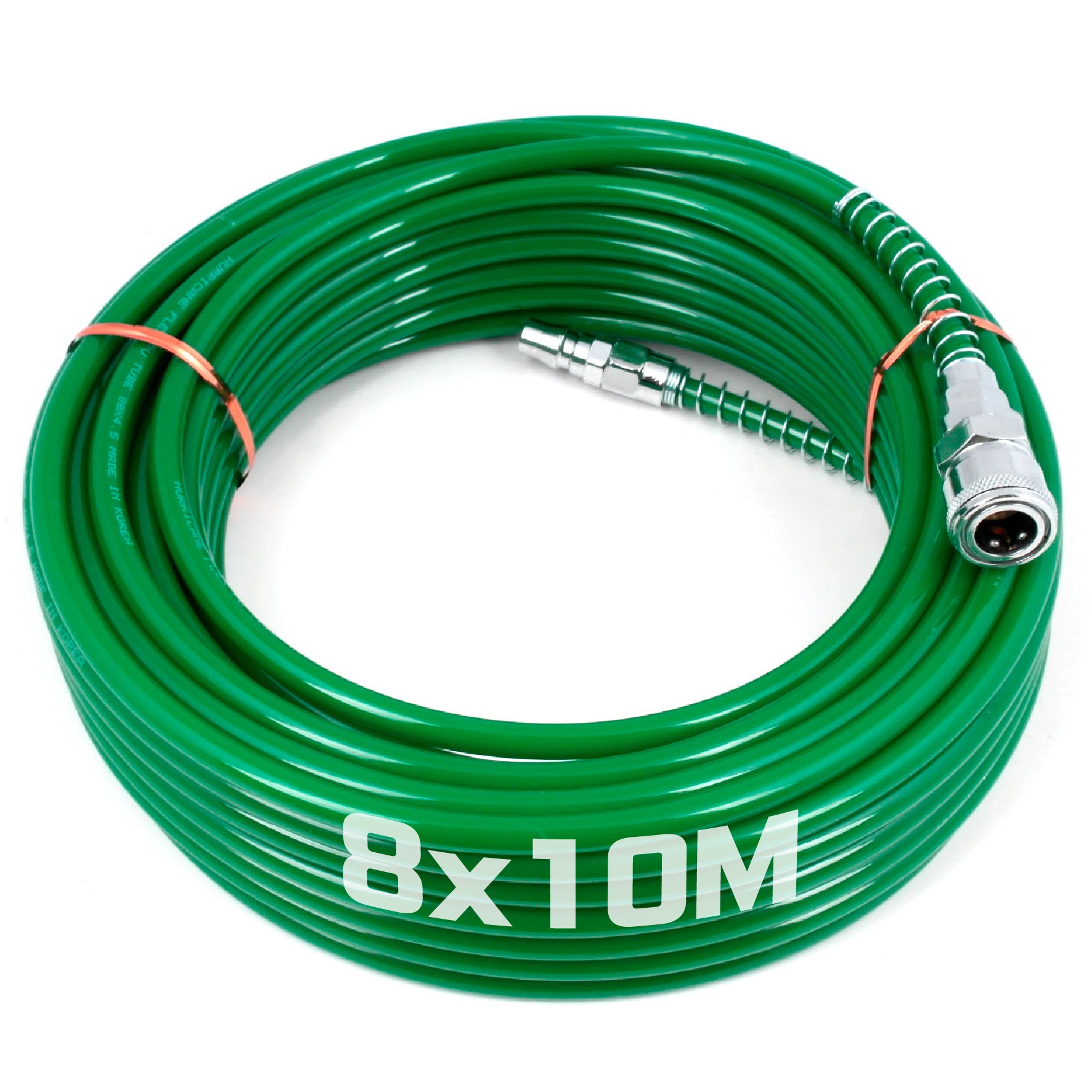 우레탄연질 에어호스 에어줄 타카호스 콤프레샤호스 에어호수 타카호스 주황 녹색, 1개 12,500원