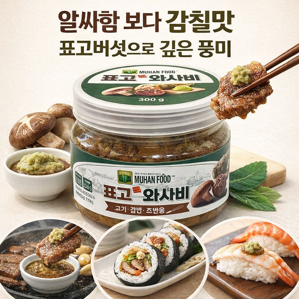 표고버섯 와사비 소스 300g 고기/김밥/초밥용 / 감칠맛 양념, 1개, 300g 14,900원