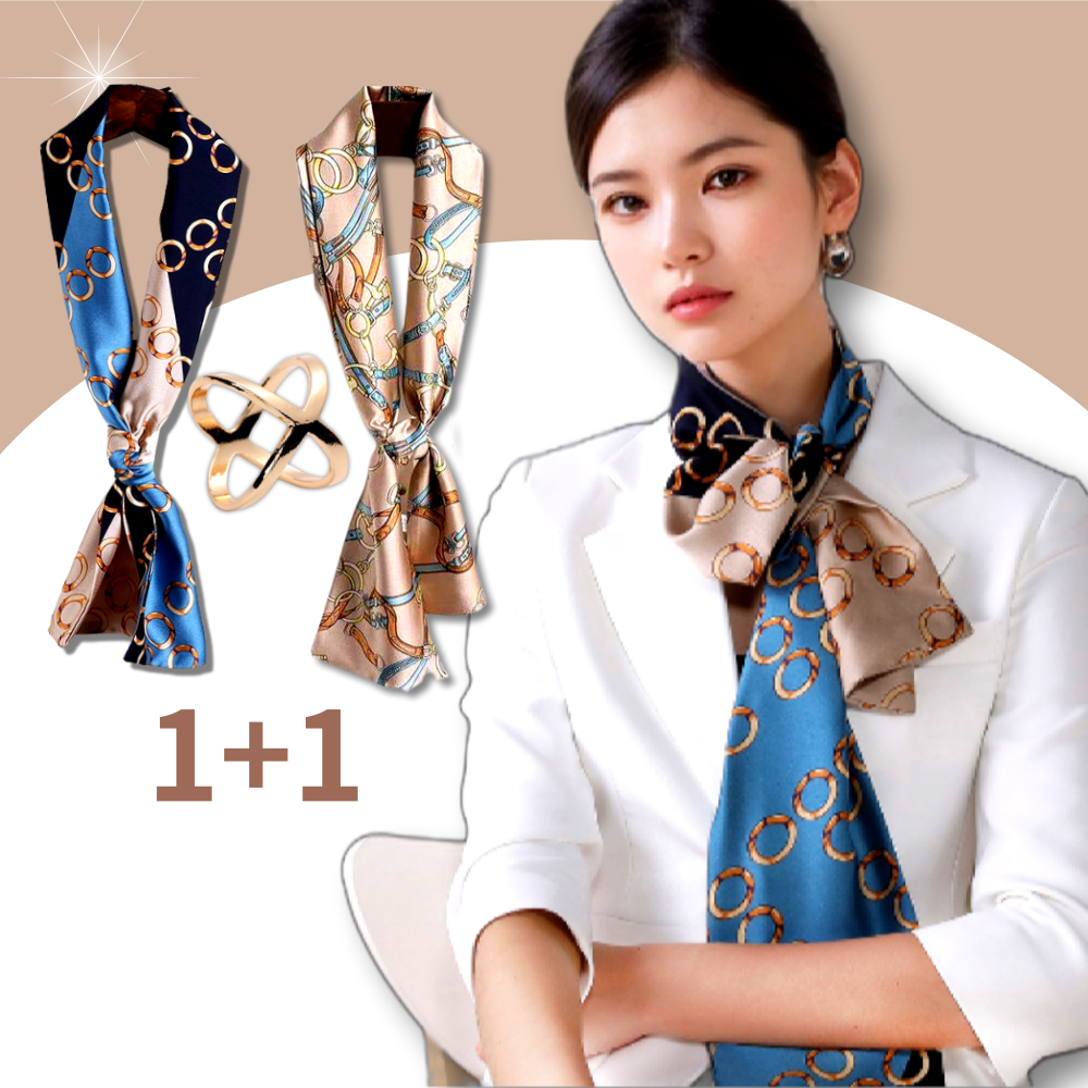 몰투데이 명품 여성 쁘띠 실크 롱 방도 스카프 1+1 , 스카프링 드림 12,900원