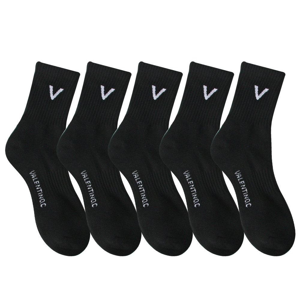 양말조아 발렌티노크리스티 C95 순면 바닥쿠션이좋은 남성용 스포츠 헬스 조깅 양말 무지 중목-5족, 남자 그레이 16,900원