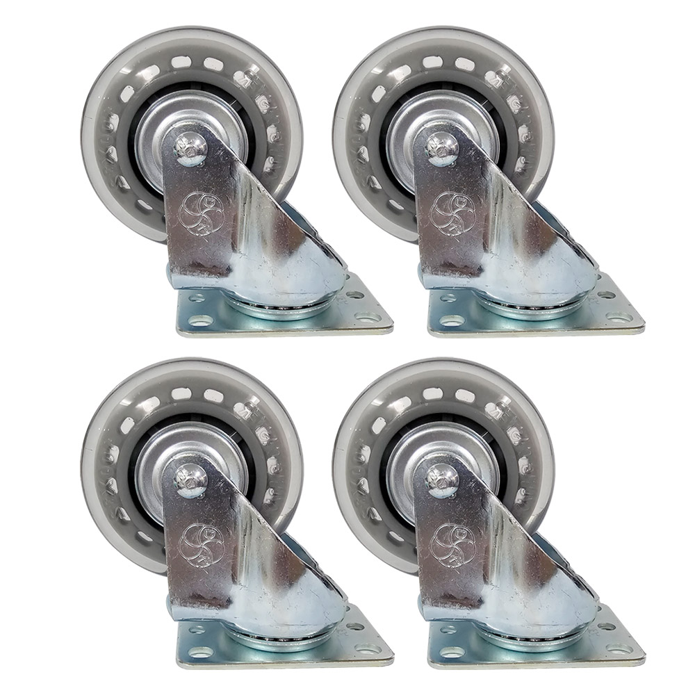 오키노피 무소음 우레탄 바퀴 100mm(4인치) 회전형 캐스터 32,000원