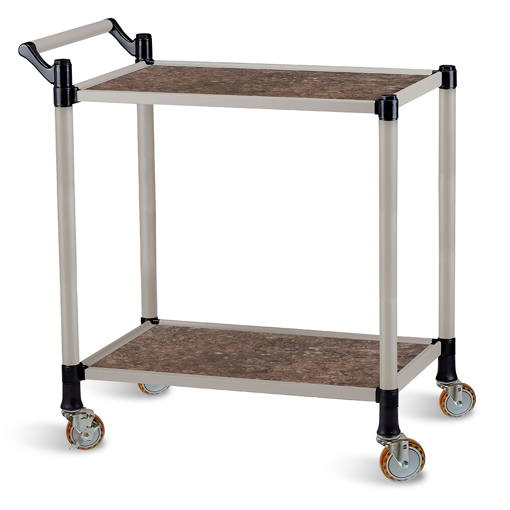 티렉스캐스터 2단 스텐 우드 서빙카트 (이동식대차 식당카트 운반카트), 1개 160,100원