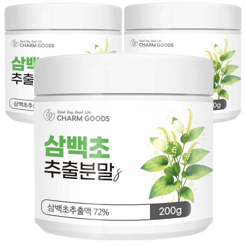 건강부록 국산 삼백초 추출물 식약청인증 HACCP 해썹, 3개, 200g 34,650원