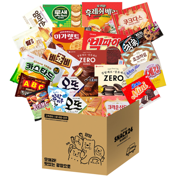 스낵24 사무실 21종 2주살기 대용량 박스과자세트 110,100원