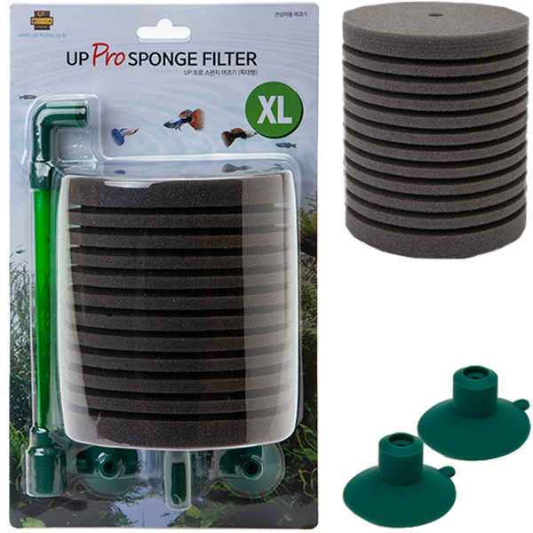 유피코리아 프로 스펀지 여과기 XL 특대형 + 리필 스펀지 + 흡착고무 2p 세트 17,500원
