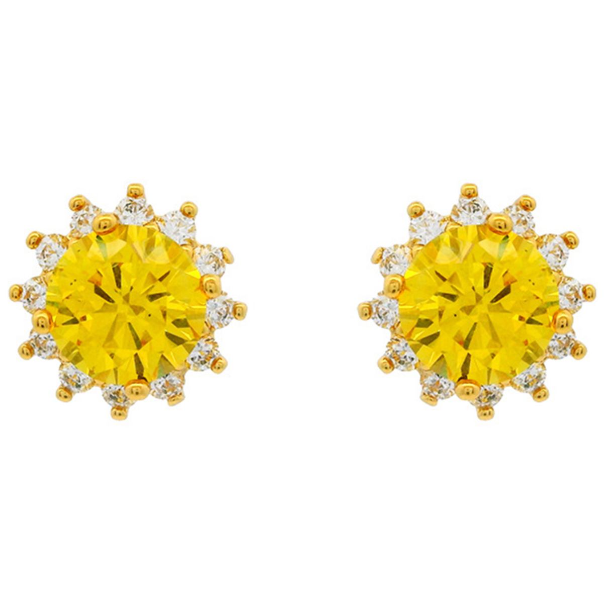 NXNA 925도금 14K 큐빅 골드플라워 이어링 CZW-ED015 41,000원