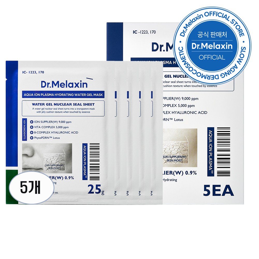 닥터멜락신 아쿠아 이온 플라즈마 수분 워터겔 마스크 25g, 단일색상, 5개 18,900원