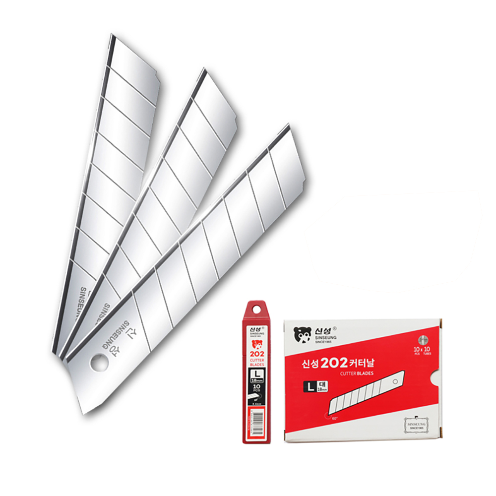 신성 커터날 18mm SK2 탄소강 커터칼날 1통 10개입 L202, 5개 5,250원