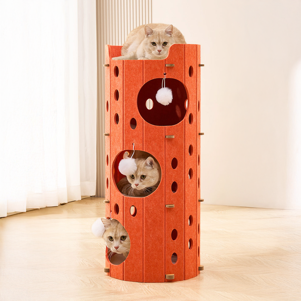 메일켓 다층 펠트 통풍 사계절 고양이 숨숨집 캣 하우스 캣타워 21,900원