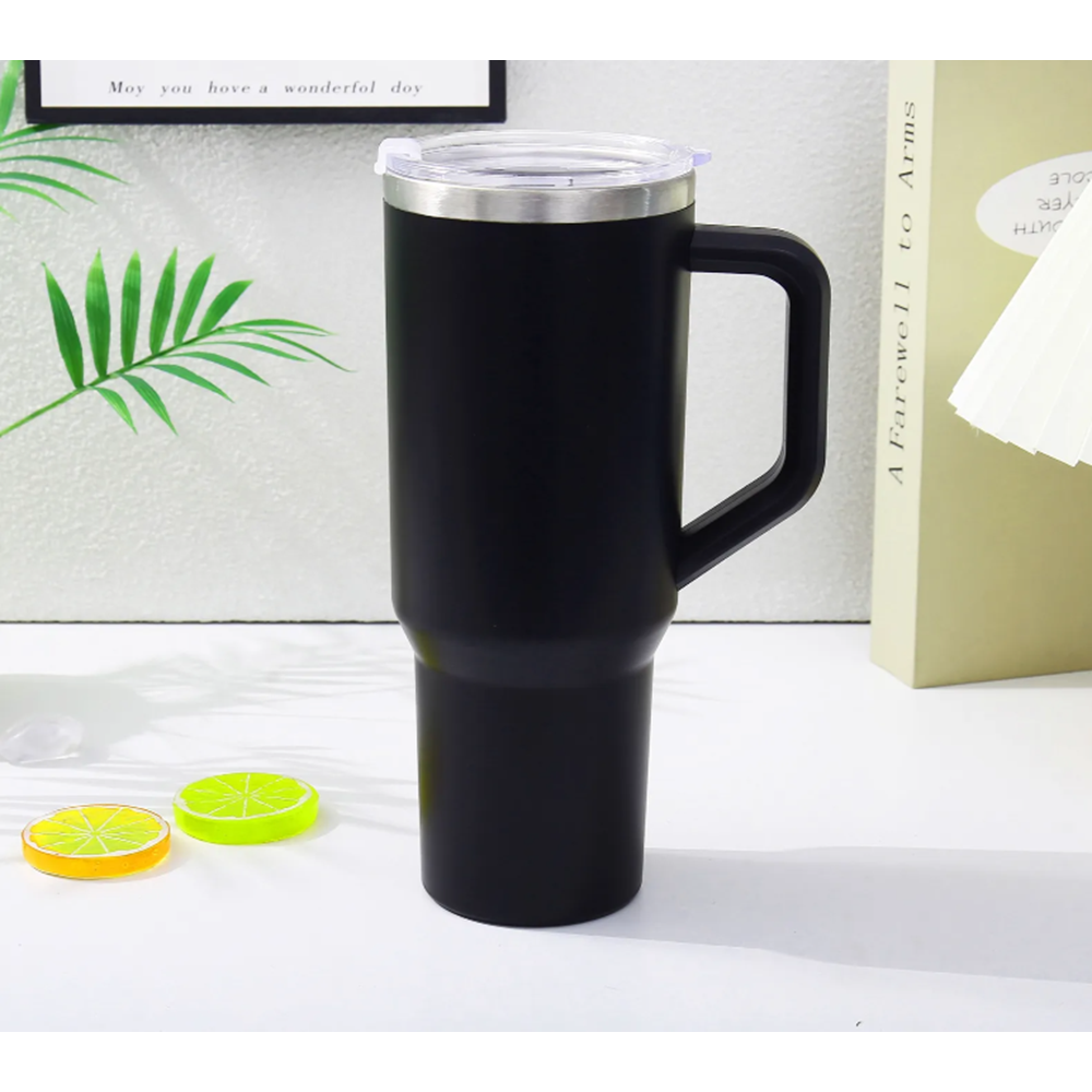 TLM 1.18L 1+1 대용량 스텐 텀블러 손잡이 빨대 포함 보온 보냉 물병 휴대용, 1개, 1800L, 블랙+블랙 32,000원