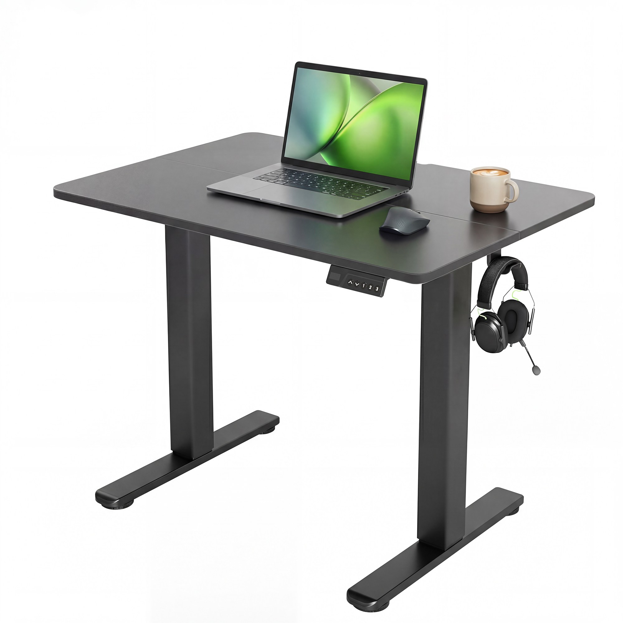 모션데스크 전동 높이조절 스탠딩 컴퓨터책상 높이조절책상 학생테이블 낮은 높이 공부 사무 게이밍책상, 블랙 109,990원