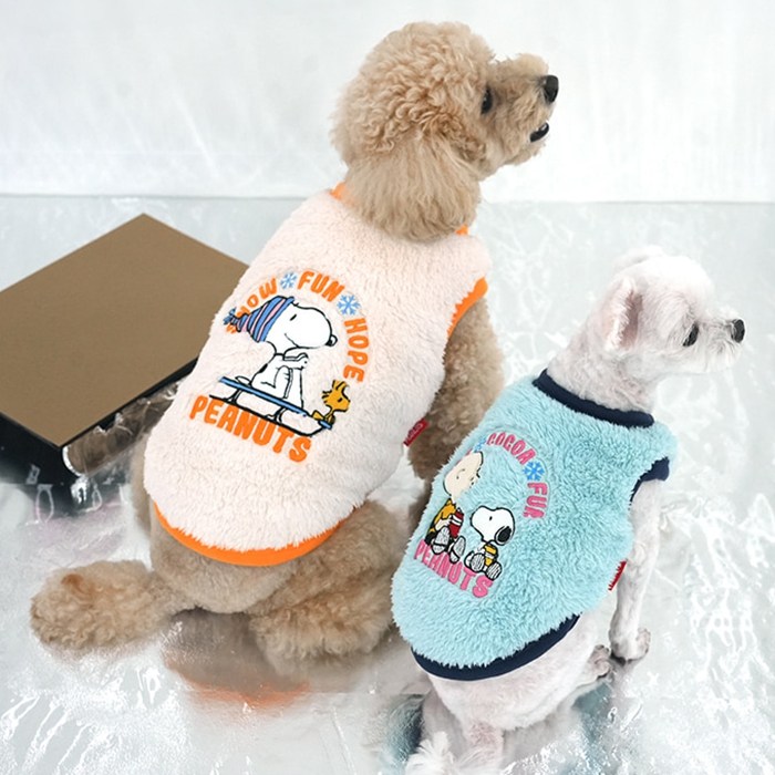 패리스독 피너츠 펀타임 양면베스트 - 아이보리, 아이보리, 1개 16,200원