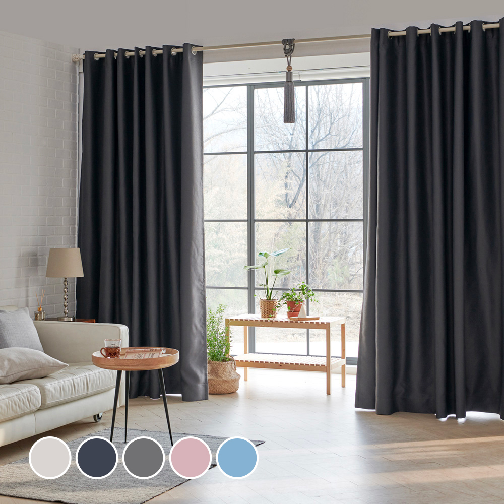 뷰하우스 메이즈 암막커튼 원톤 커튼봉 악세서리 세트 73,200원