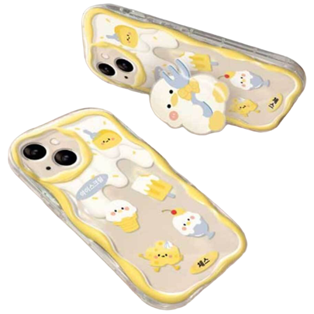 갤럭시 S21 S22 S23 S24 귀여운 투명 오리 스마트톡 실리콘 핸드폰케이스 14,800원