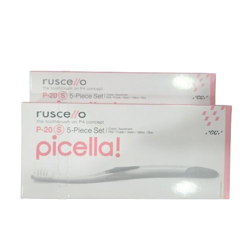GC RUSCELLO 루셀로칫솔 파랑 핑크 초록 노랑 검정색 각 1개, 5개입, 2세트 38,970원