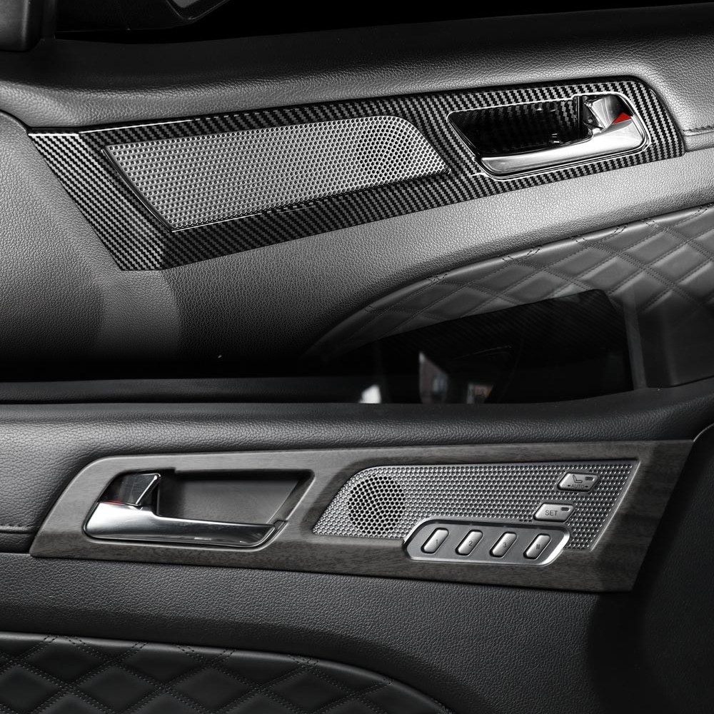 더블랙 호환 올뉴 G4 렉스턴 실내 튜닝 용품 도어 프레임 커버 카본 우드 몰딩 46,500원