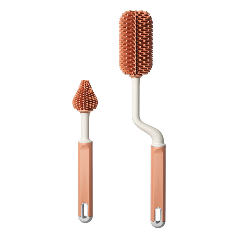 보넬티 회전형 실리콘 2종구성 젖병 세척솔, 오렌지, 1세트 8,100원