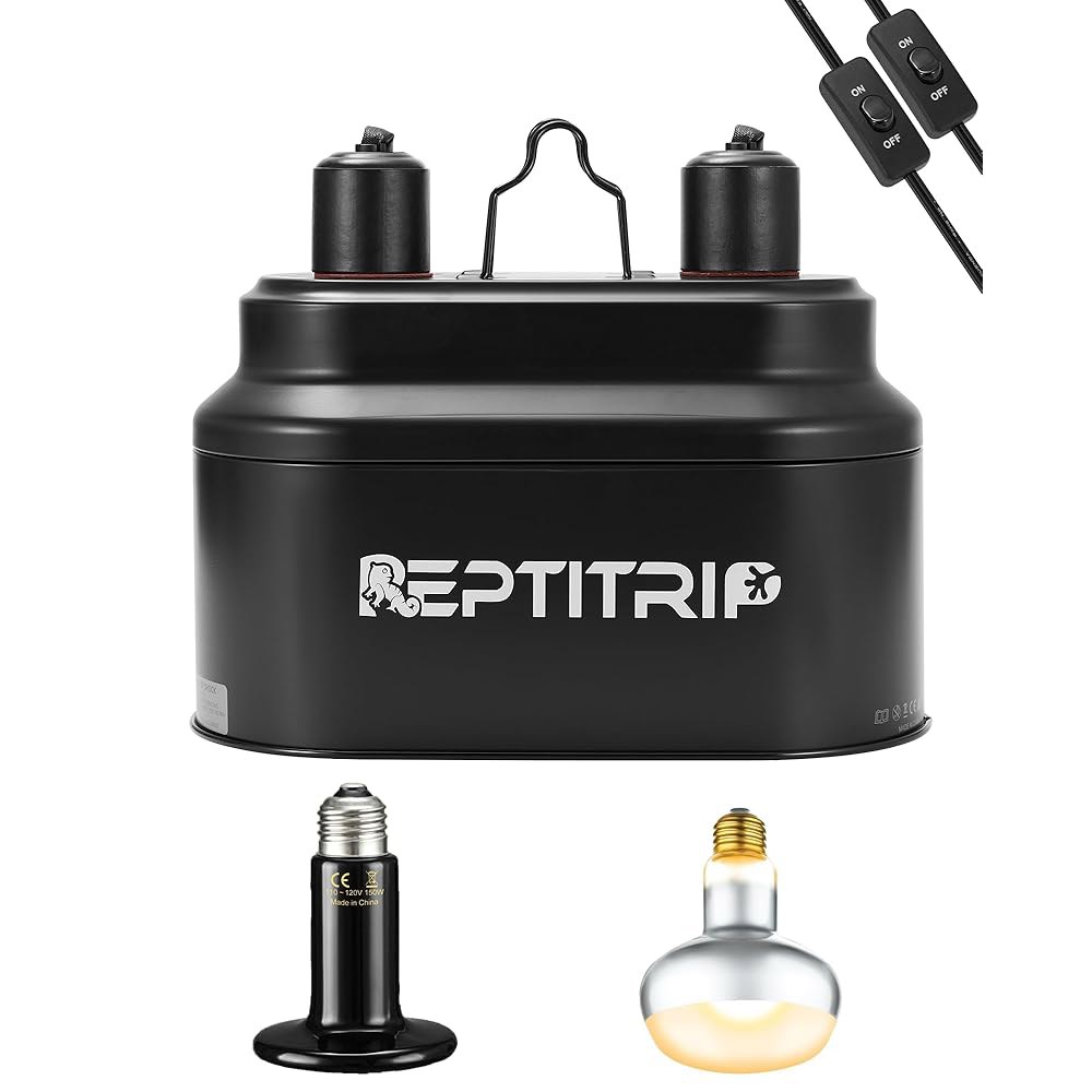 있는 전구 램프 기구, 최대 스위치가 조명 160w 난 (전구 uvb 수염 테라리움 이중 각 장치, 파충류 미포함) 드래곤용 열 고정 116,600원