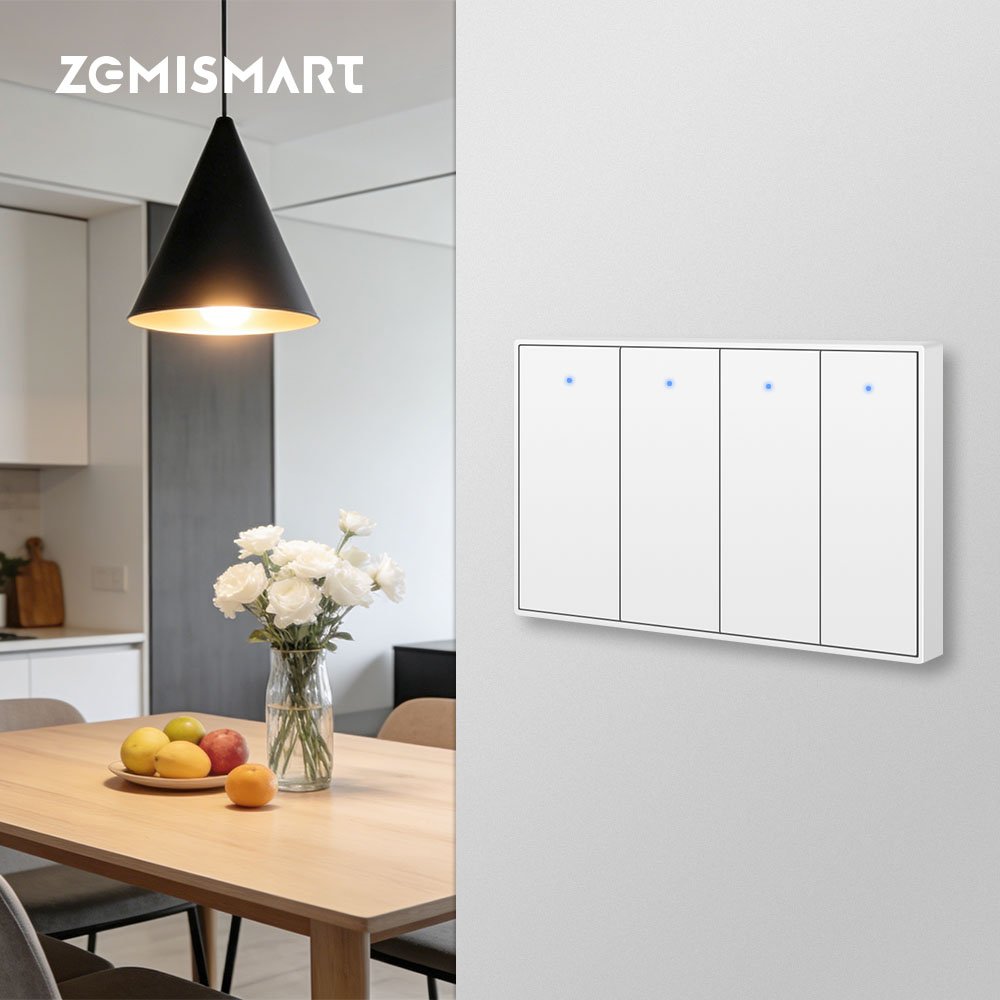 제미스마트 IoT 지그비 조명스위치 4구 구글홈 애플홈 스마트싱스 투야앱 연동 76,800원