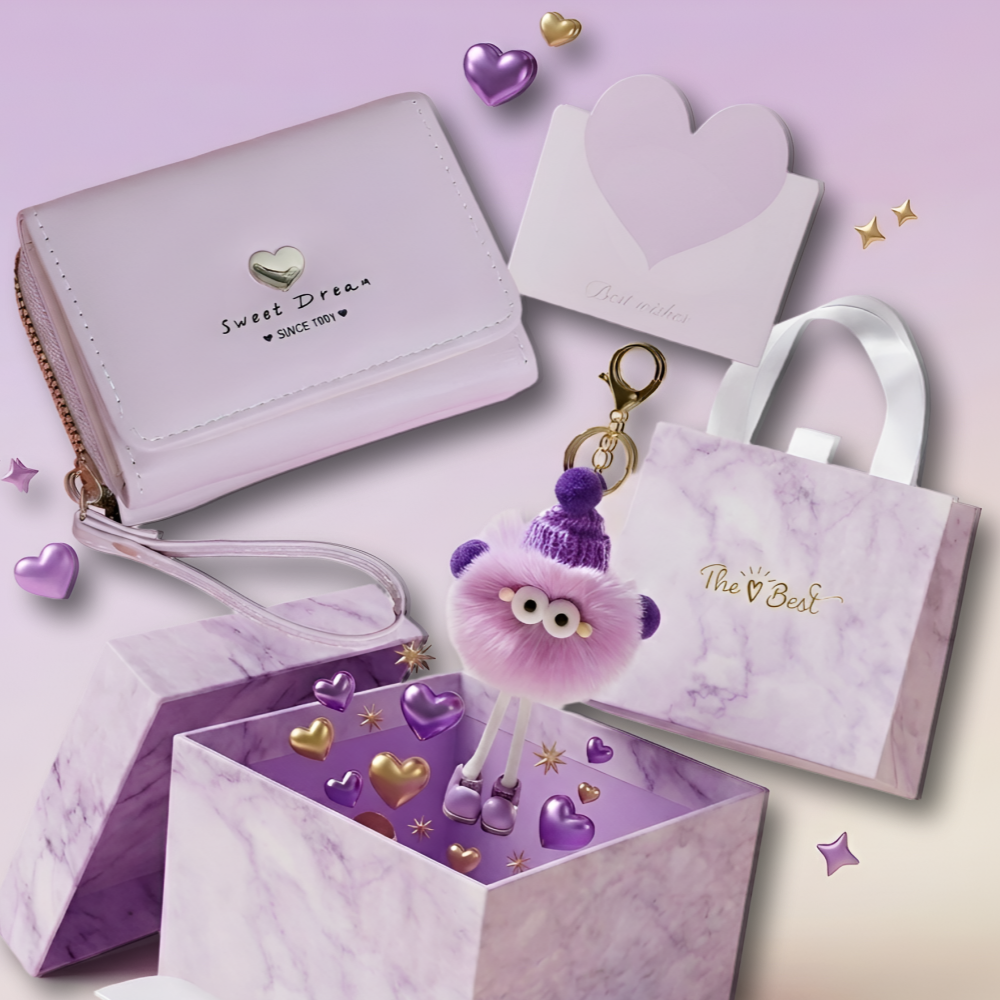 하이하 하트 학생지갑 선물 키링세트 15,180원