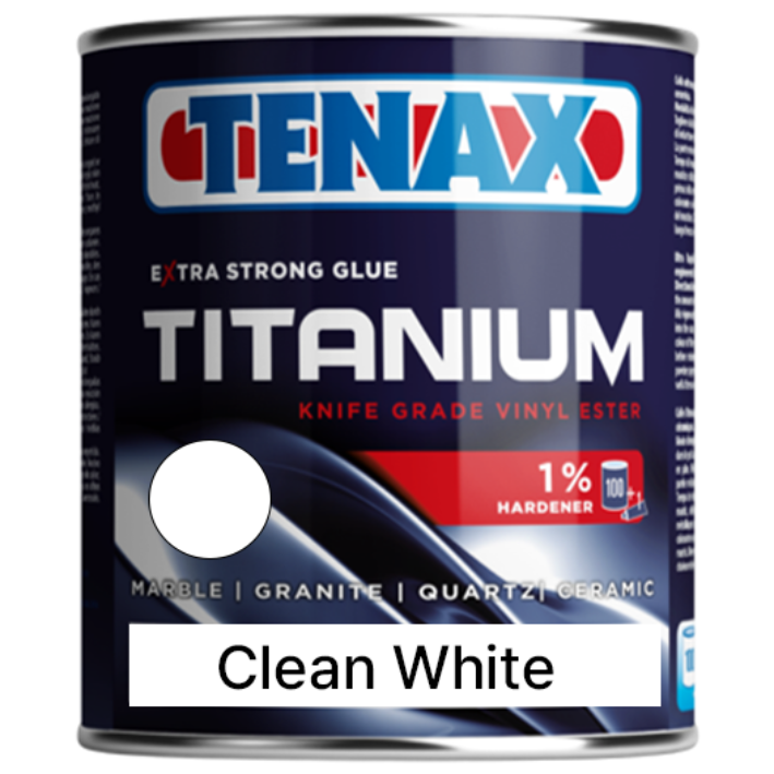 테낙스 티타늄 솔리도 클린화이트 1L / 비닐에스터 고강도 접착제 졸리컷 레진 마감 대리석 타일 보수 / tenax titanium 60,900원