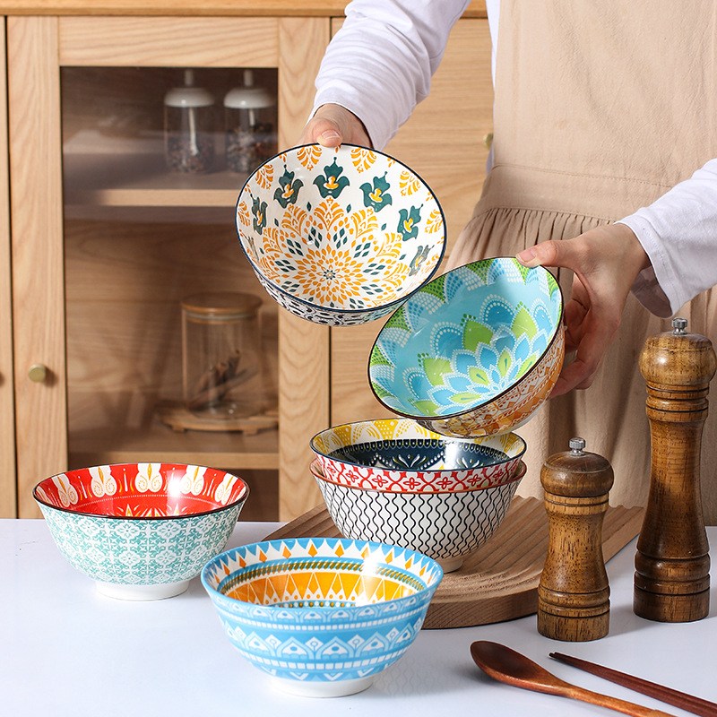 Siemzon 도자기 그릇 가정용 국그릇 샐러드볼 식기세트 16,500원