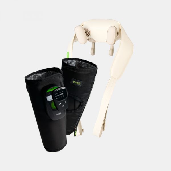 동국제약 센시안 무선 목 어깨 마사지기 (DKP-C001) + 에어슬리머 종아리 마사지기 339,100원