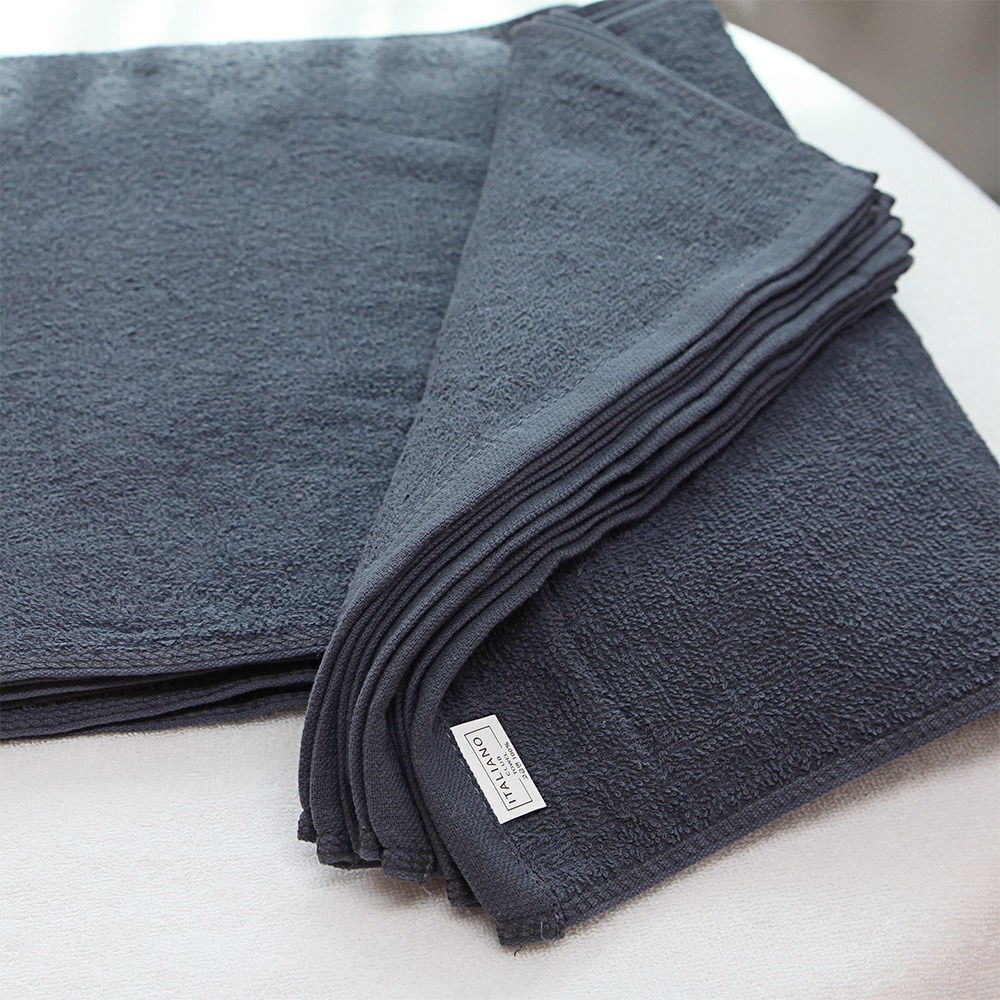 수건1번지 업소용 얇은 수건 타올 미용 소 55g 10매 32x72cm, 10개, 회색 9,000원