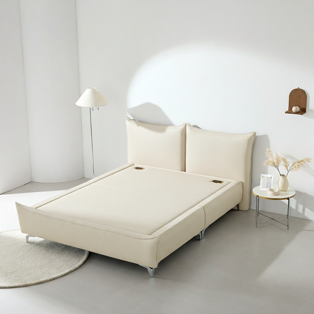 국내제작 메이트 황토 흙침대 가죽 옥돌 황토볼 보료 온열침대 SS Q K LK CL534, 화이트 1,573,000원