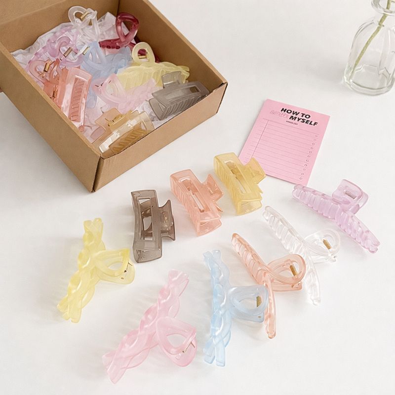 [무료배송] 데일리 모던 무광 헤어 집게핀 10종 세트 23,200원