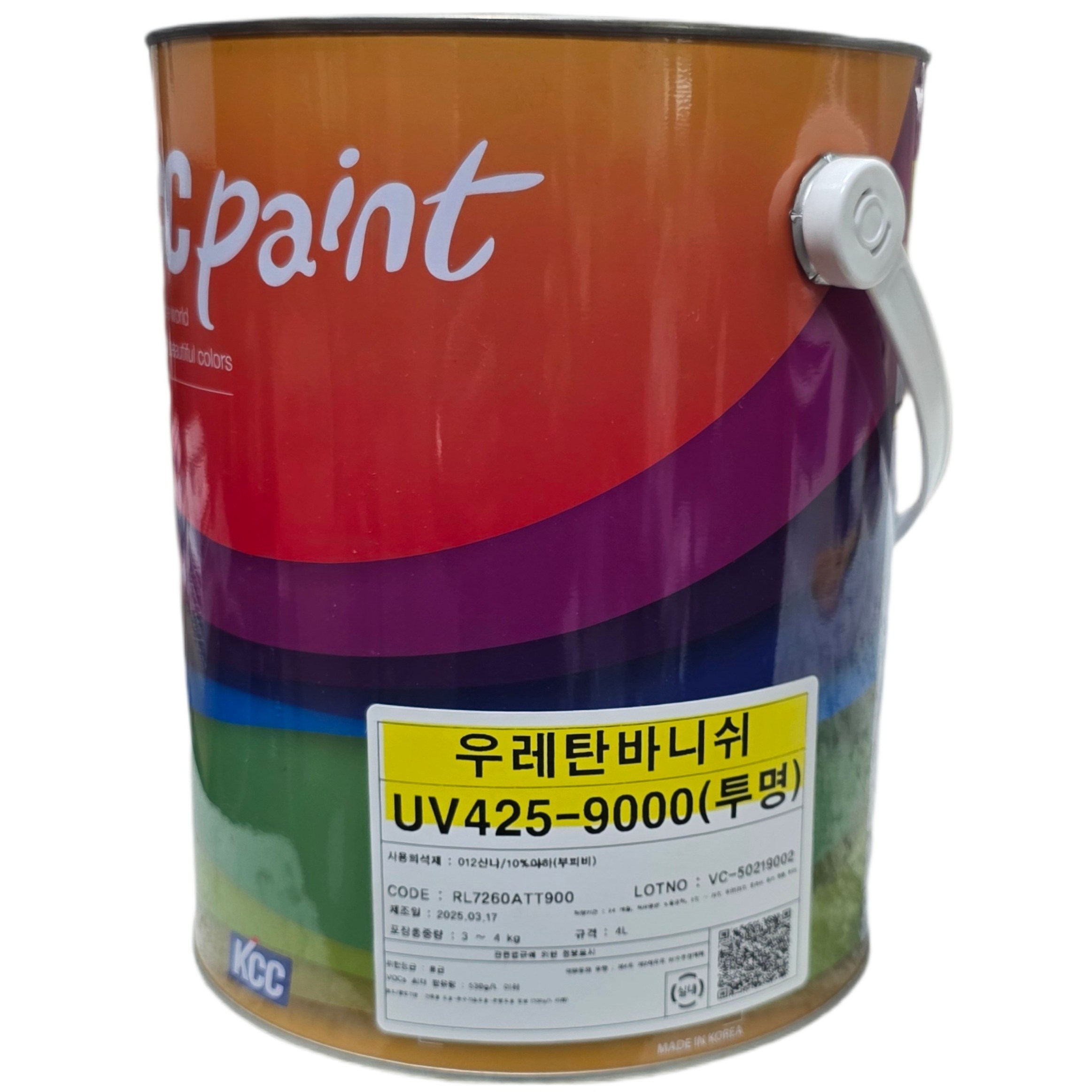 kcc 우레탄 UV 425 니스+희석재+3인치 PP붓, 1개 32,950원