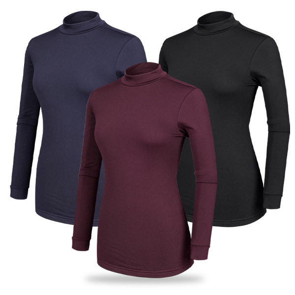 [BFL] (1+1+1) (총 세 장!!!) 여성 겨울 기모 안감 반목 티셔츠_슈퍼우먼 빅사이즈 스판 히팅 기모 터틀넥 반폴라 목티 23,980원