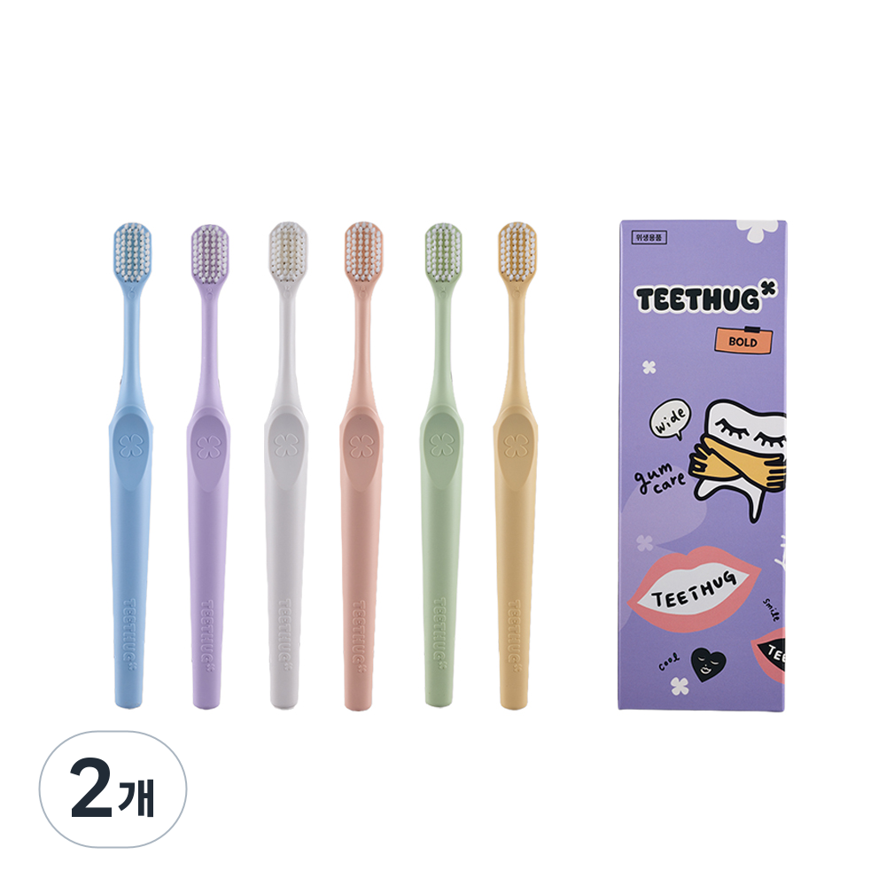 티스허그 이중 초극세모 광폭 칫솔 볼드 1세트, 2개, 6개입 29,120원