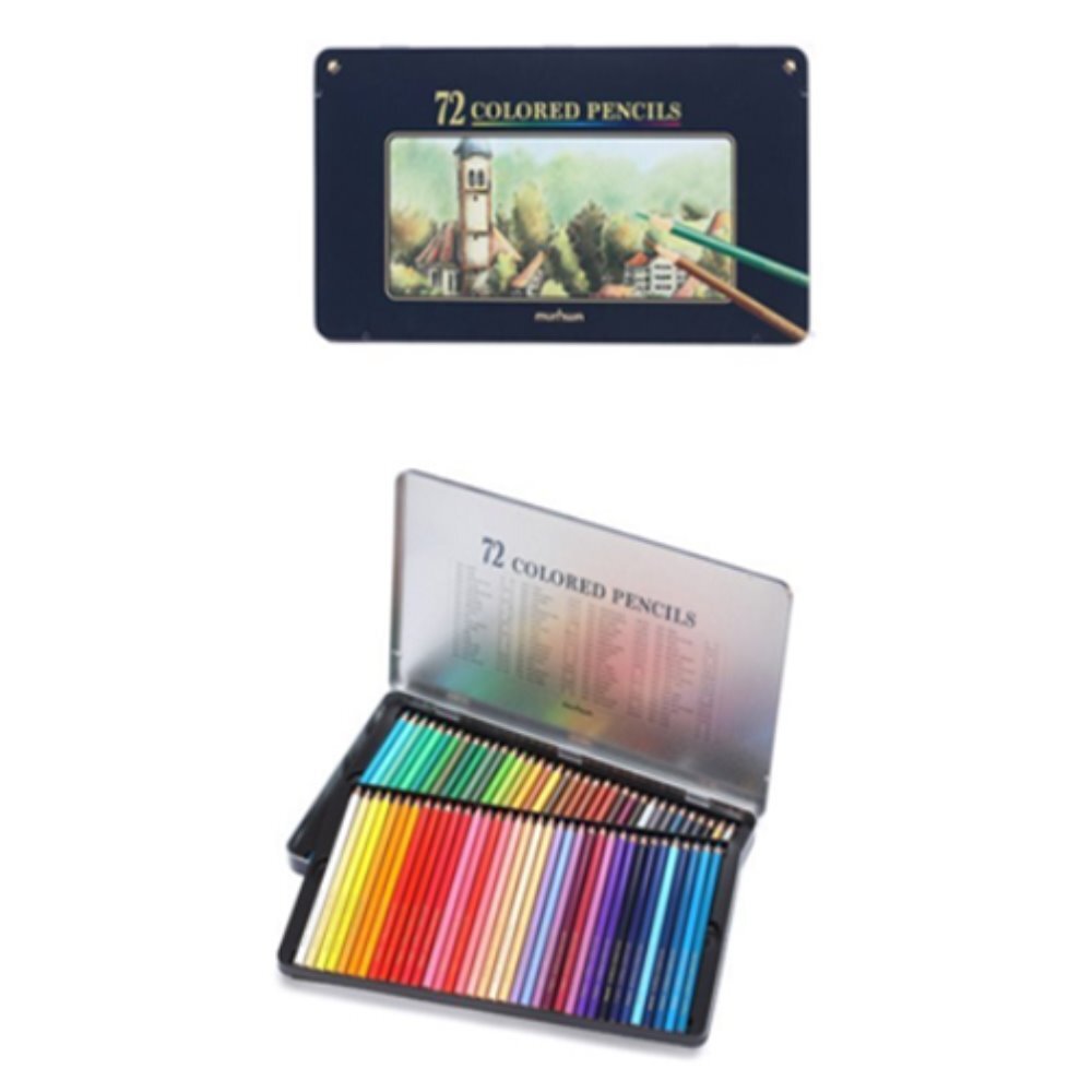 위니 미술전문가용색연필 72색 세트 문화색연필 보타니컬아트색연필 어린이색연필 틴케이스색연필 40,900원