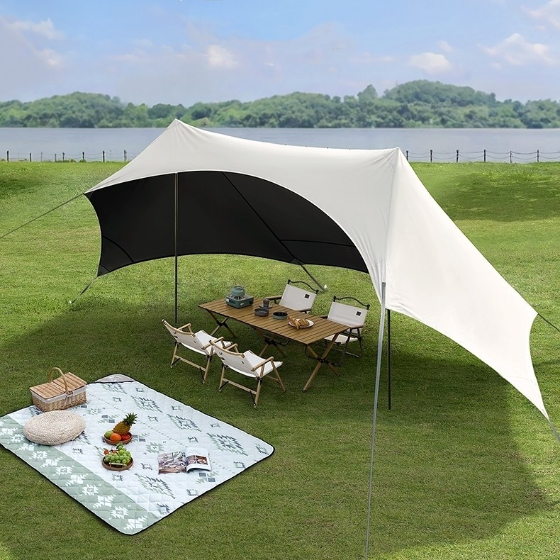 아이라 원터치 신형 블랙코팅 타프 옥스포드 해변 캠핑 삼면 차양 49,800원
