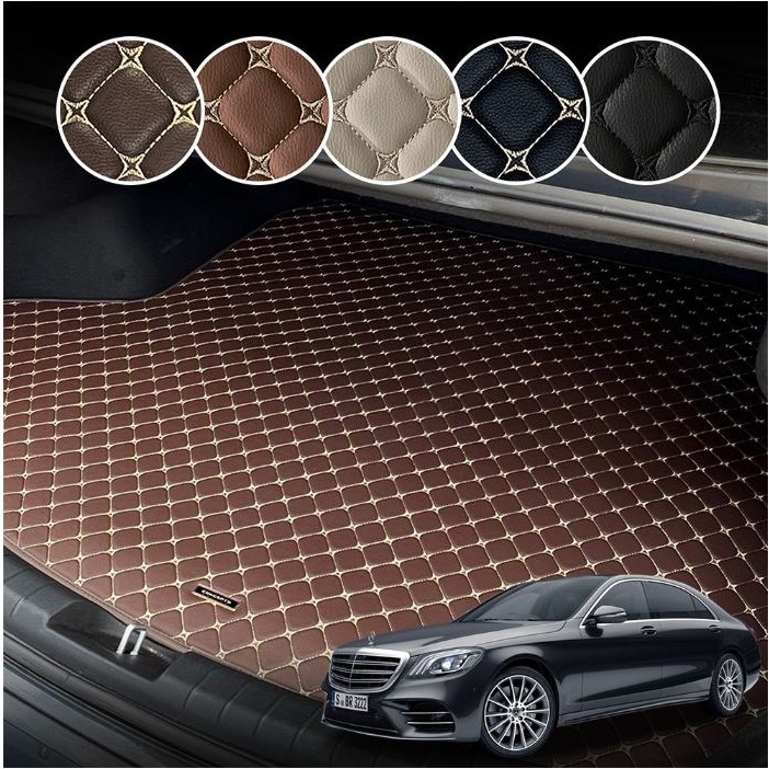 컨셉토 가죽 퀼팅 벤츠 S클래스 (W222, W223, S63) 전용 트렁크매트, 브라운, S63 쿠페(2021~) 39,000원