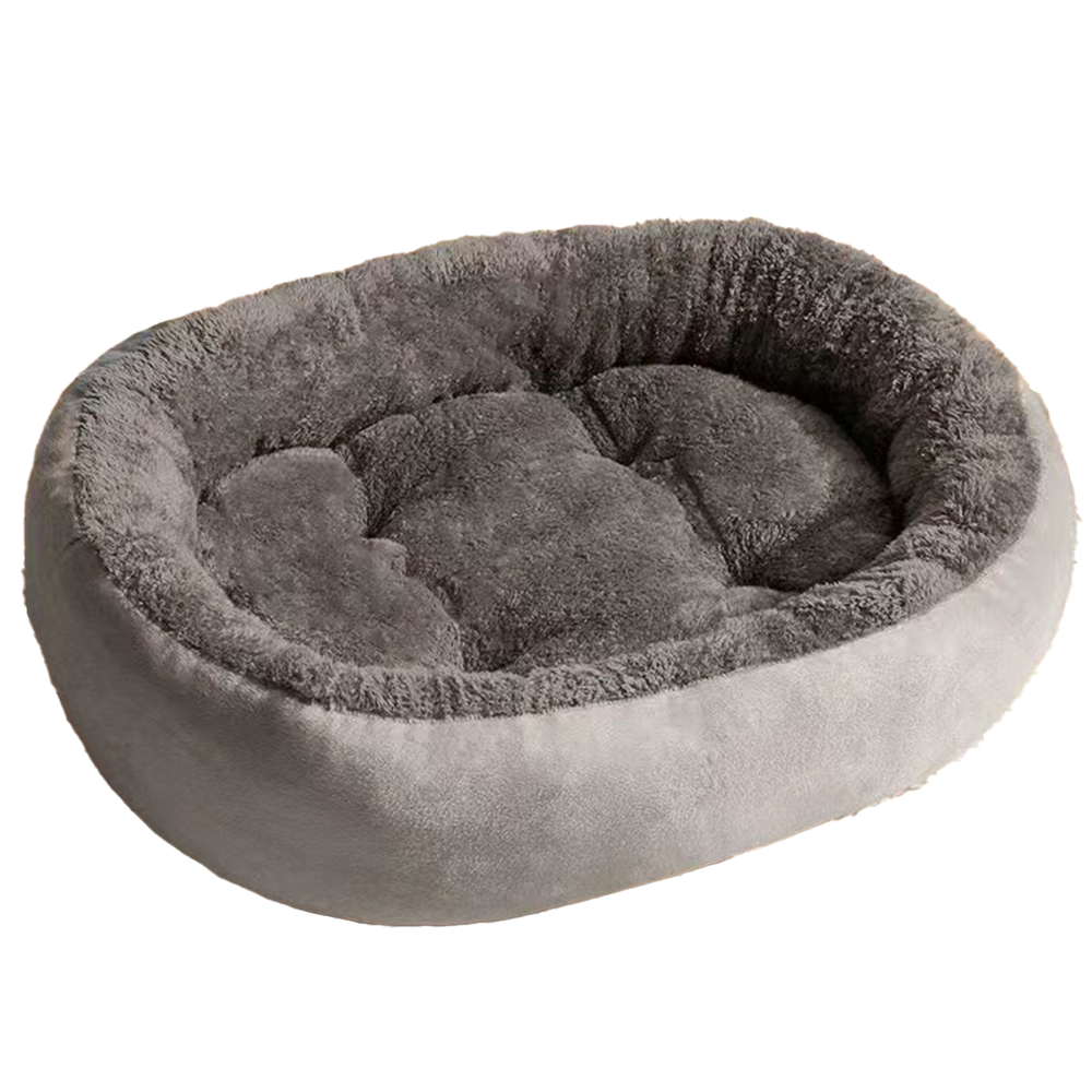 고양이 방석 딥슬립 반려동물 쿠션 부드러운 극세사 원형, 1개, 그레이 13,100원