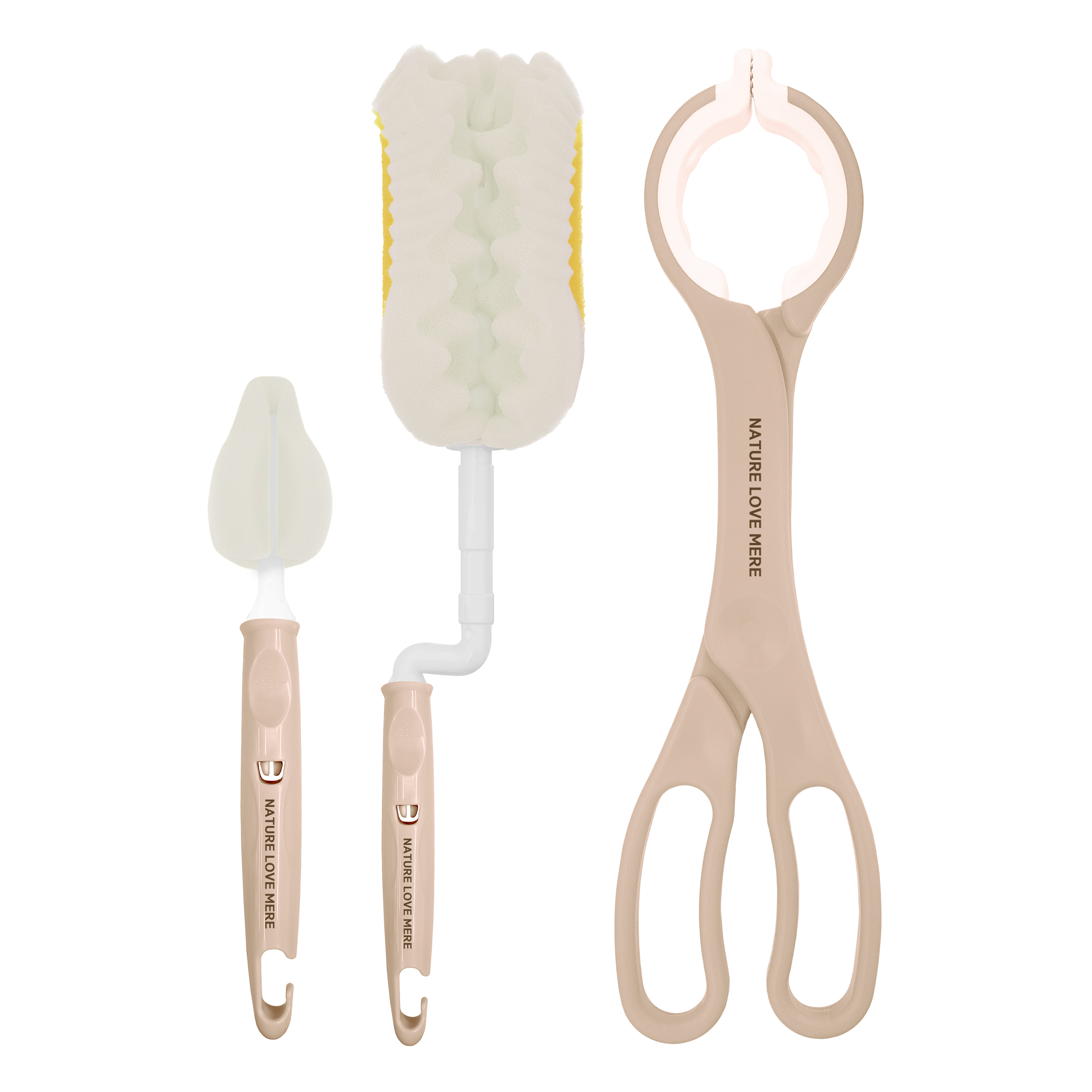 네이쳐러브메레 필터폼 젖병솔 + 젖꼭지솔 + 젖병집게 세트 12,800원