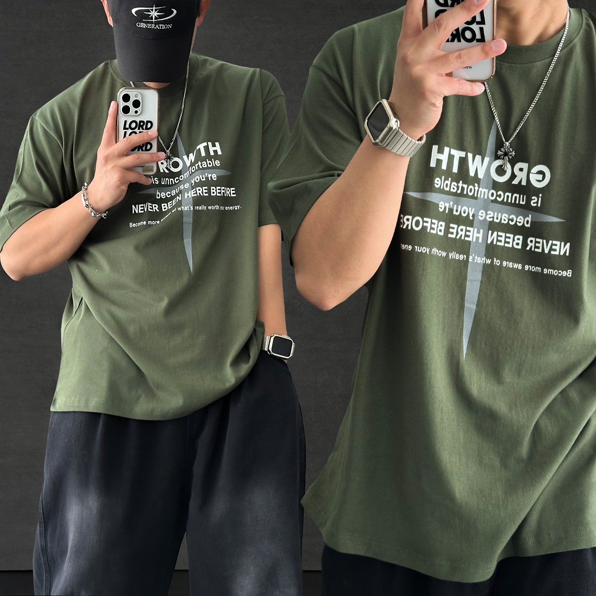 빠델 어깨 넓어 보이는 박스핏 오버핏 레터링 프린팅 반팔티 티셔츠 24,800원