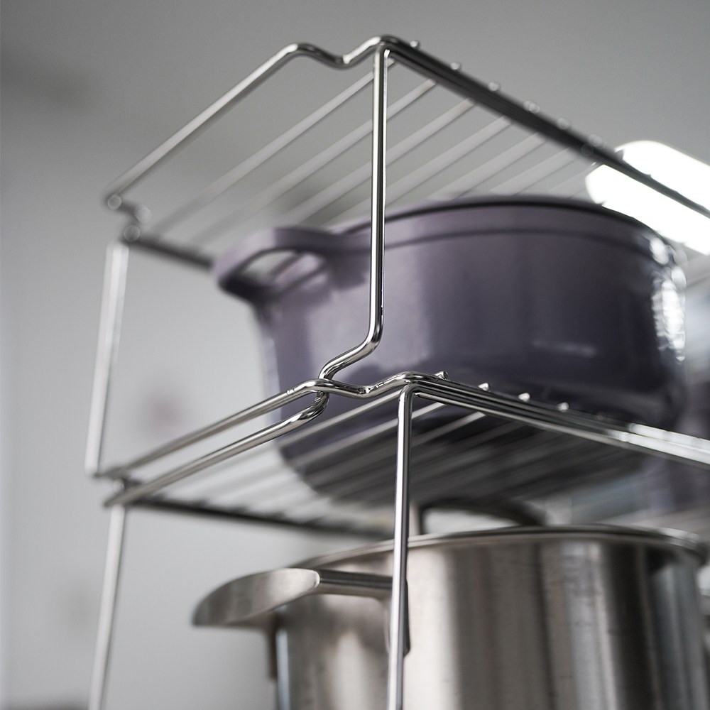 JVR 올스텐 그릇정리대 2P세트 S 24cm 그릇정리 주방정리 상부장 하부장 수납장 적재선반 44,000원