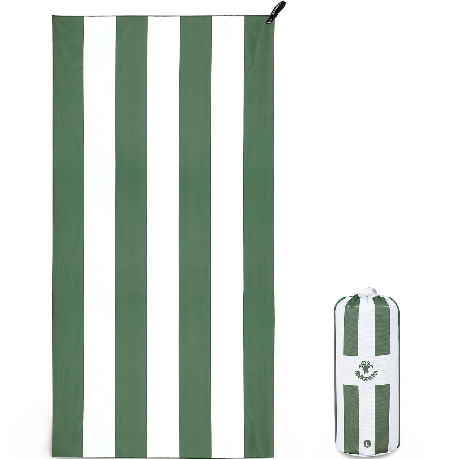 4몬스터 스트라이프 비치타올 34,000원