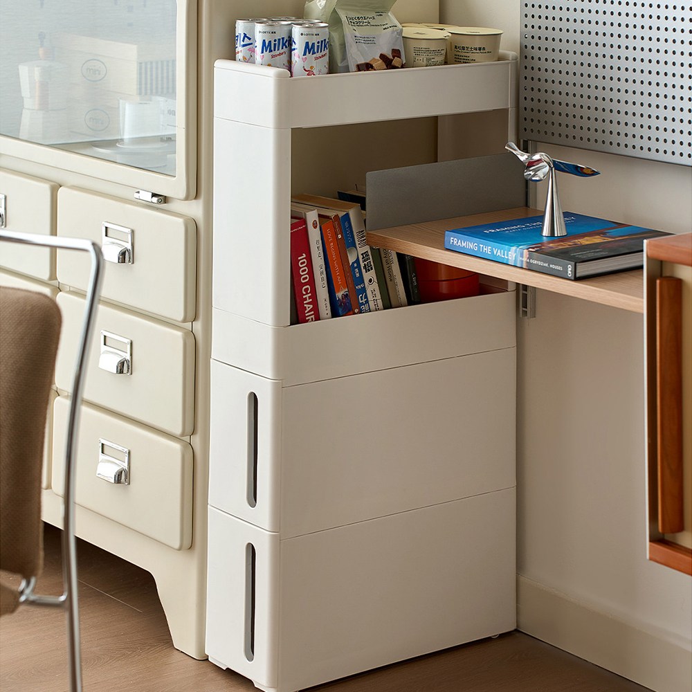 슬림 틈새 이동식 선반 무빙카트 3단 수납장 좁은공간 활용 트롤리 서랍장 58,900원