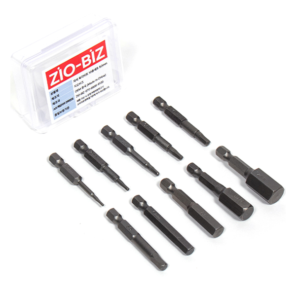 지오비즈 50mm 육각비트 자석형 10종 + 휴대용 케이스 세트 8,570원