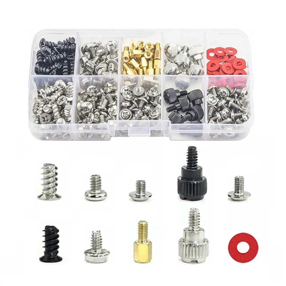 JK PC 조립 나사 10종 컴퓨터 본체 나사 팬 쿨러 장착, 1세트 8,700원